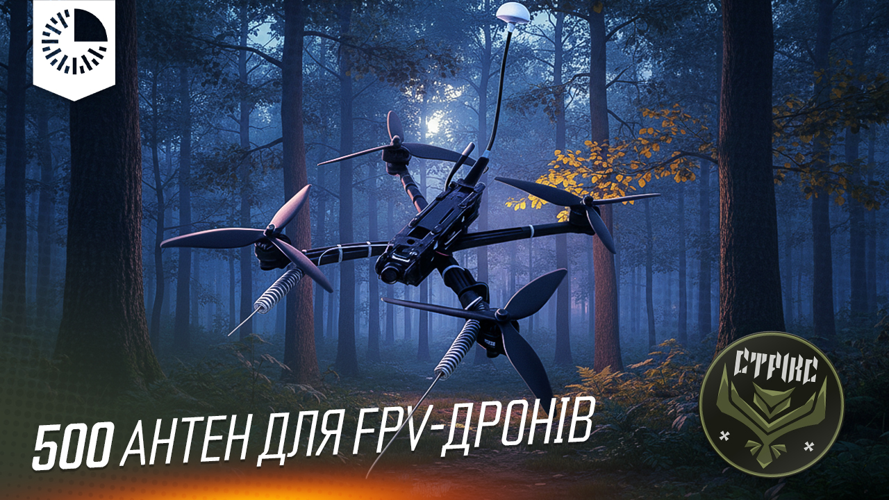 Ми передаємо 500 антен для FPV дронів бійцям в «СТРІКС» 47 ОМБр